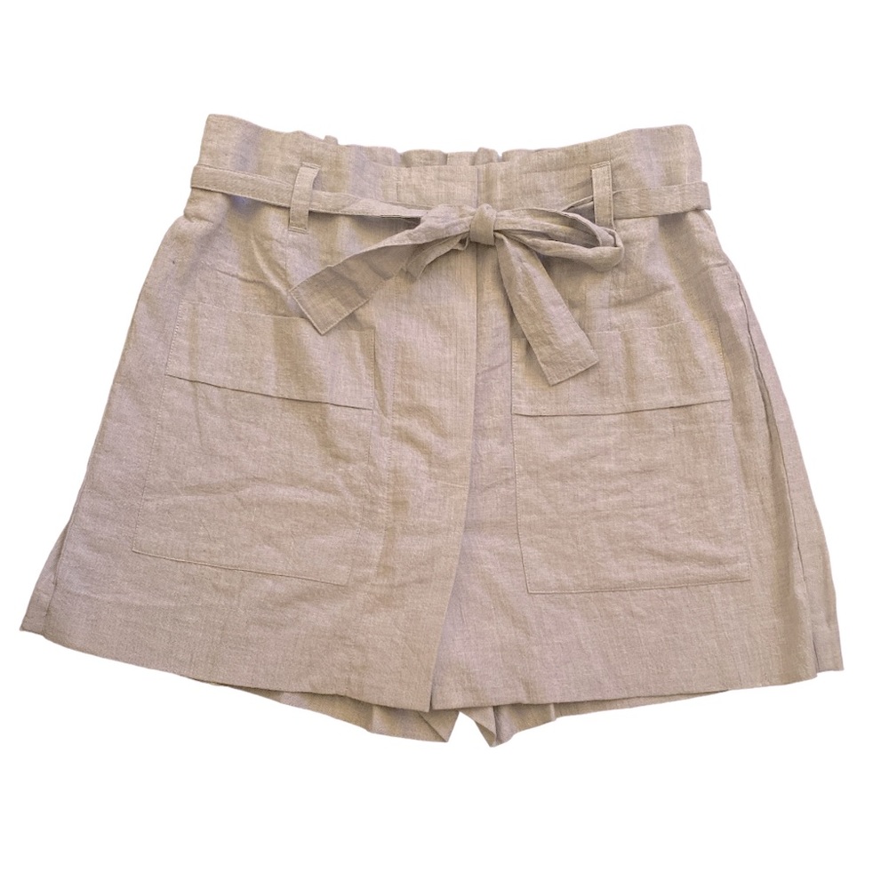 NWT Cabi Court Skort Oxford Blue Enamel Buttons Elastic Waist Tie At Waist - Picture 3 of 7